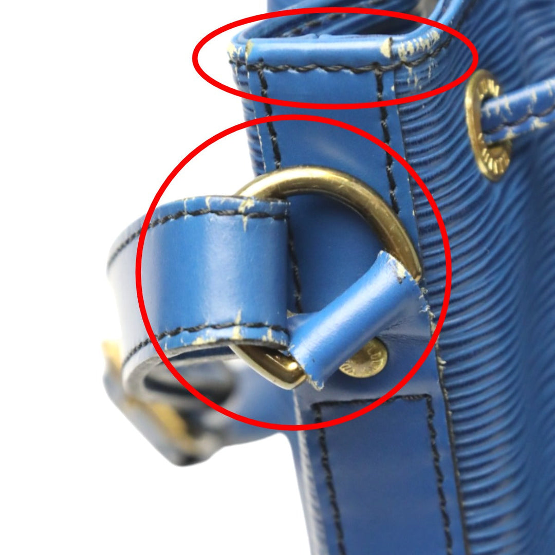 LOUIS VUITTON Shoulder Bag M44005 Epi Leather blue Drawstring type Shoulder Bag Epi Noe Women Used Authentic