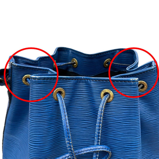 LOUIS VUITTON Shoulder Bag M44005 Epi Leather blue Drawstring type Shoulder Bag Epi Noe Women Used Authentic