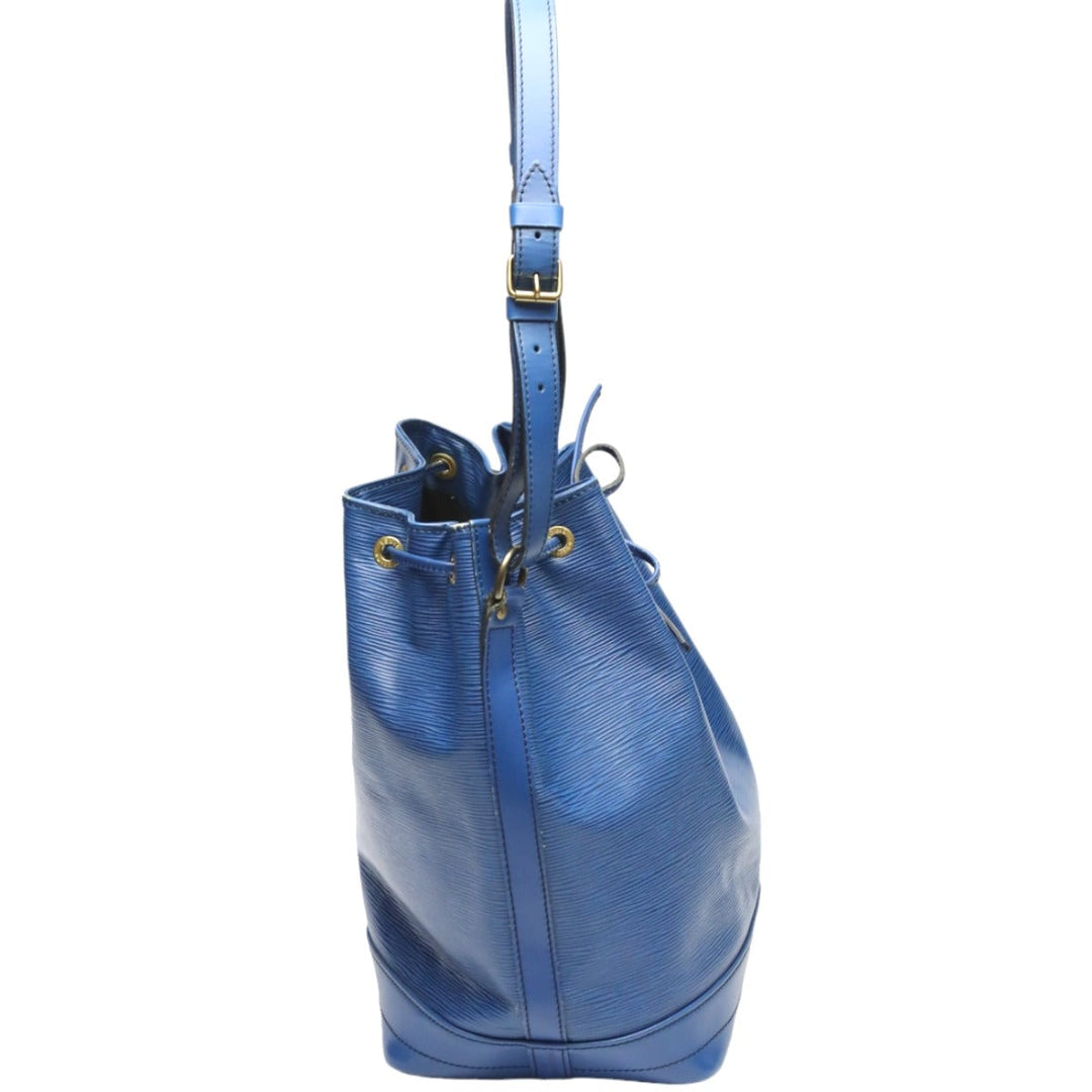 LOUIS VUITTON Shoulder Bag M44005 Epi Leather blue Drawstring type Shoulder Bag Epi Noe Women Used Authentic