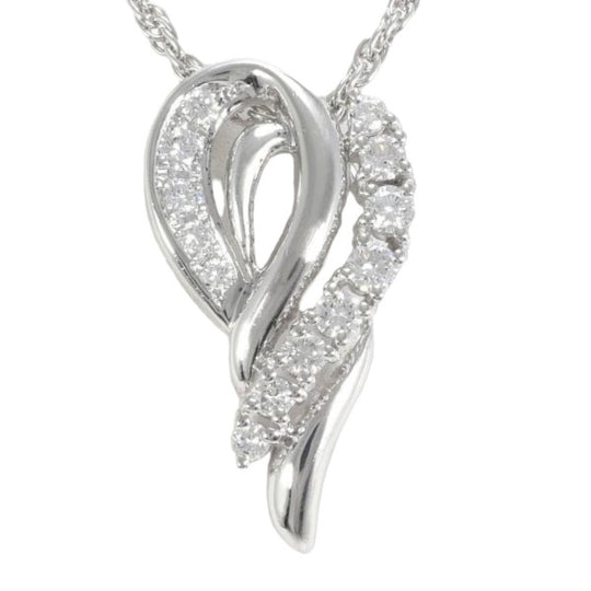 POLA Necklace Pt900Platinum, Diamond Platinum Necklace Diamond Women Used Authentic