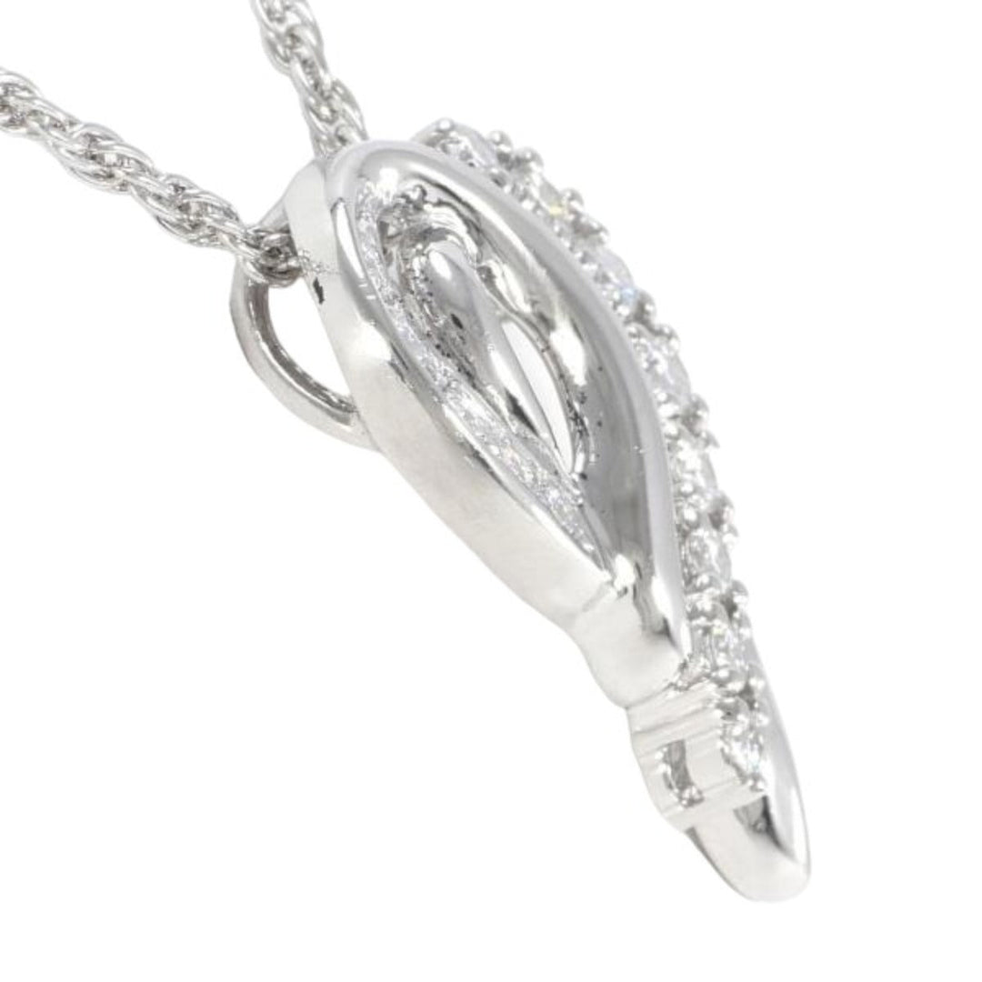 POLA Necklace Pt900Platinum, Diamond Platinum Necklace Diamond Women Used Authentic