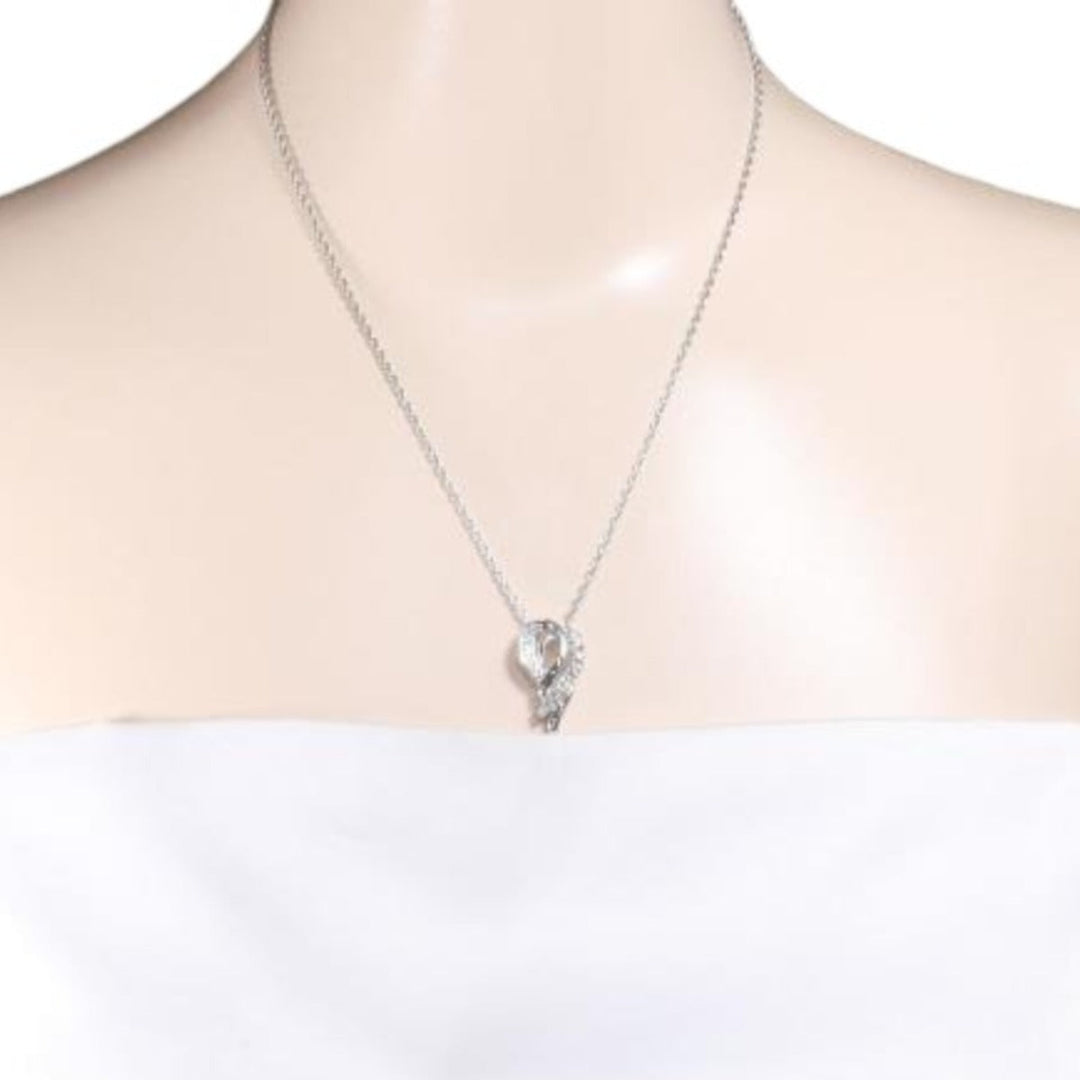 POLA Necklace Pt900Platinum, Diamond Platinum Necklace Diamond Women Used Authentic