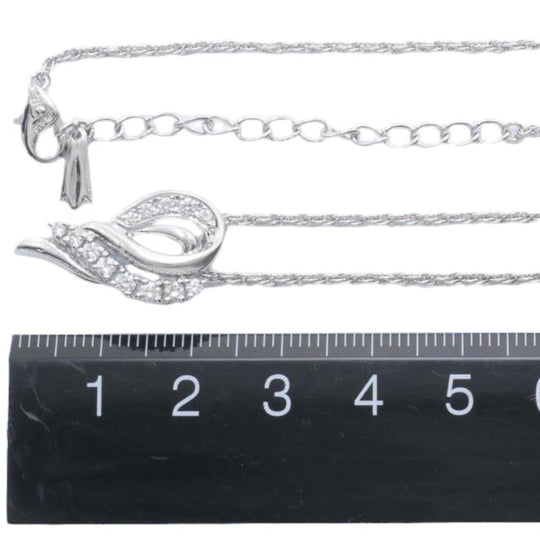 POLA Necklace Pt900Platinum, Diamond Platinum Necklace Diamond Women Used Authentic