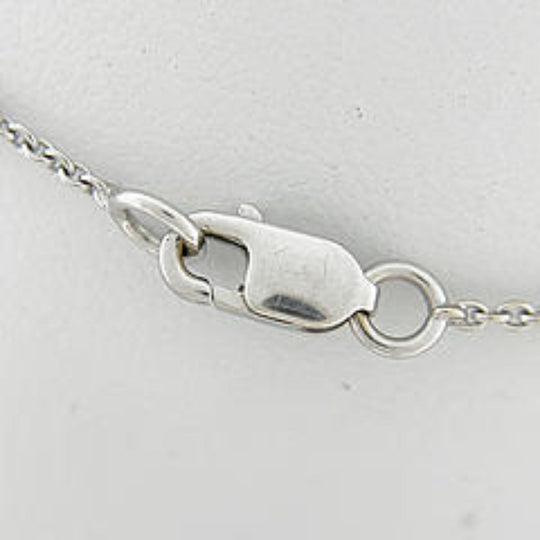 STAR JEWELRY Necklace K18 white gold white Necklace FD0.23 750 Women Used Authentic