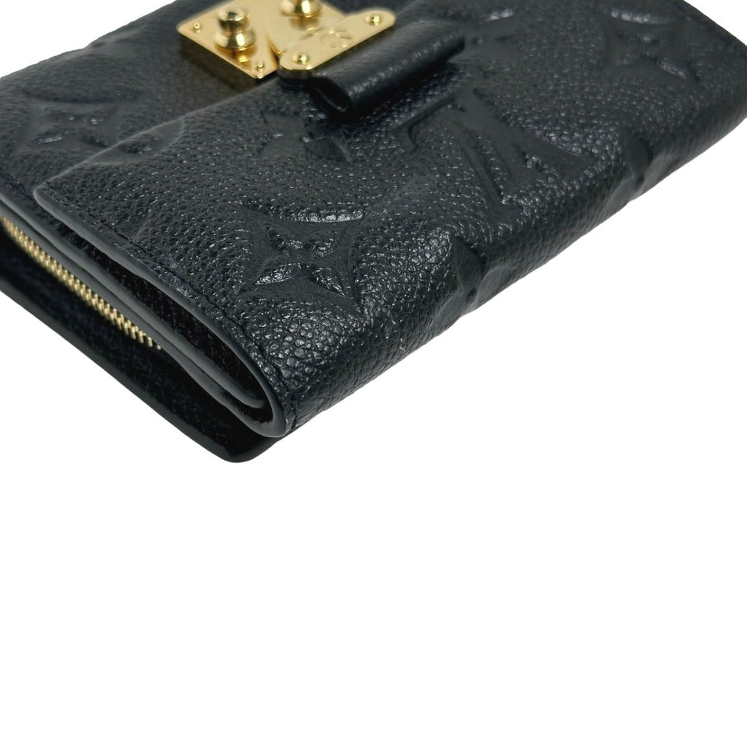 LOUIS VUITTON Tri-fold wallet M80880 Monogram Ann Platt black Tri-fold wallet Ann Platt Portefeuille Metis Women Used Authentic