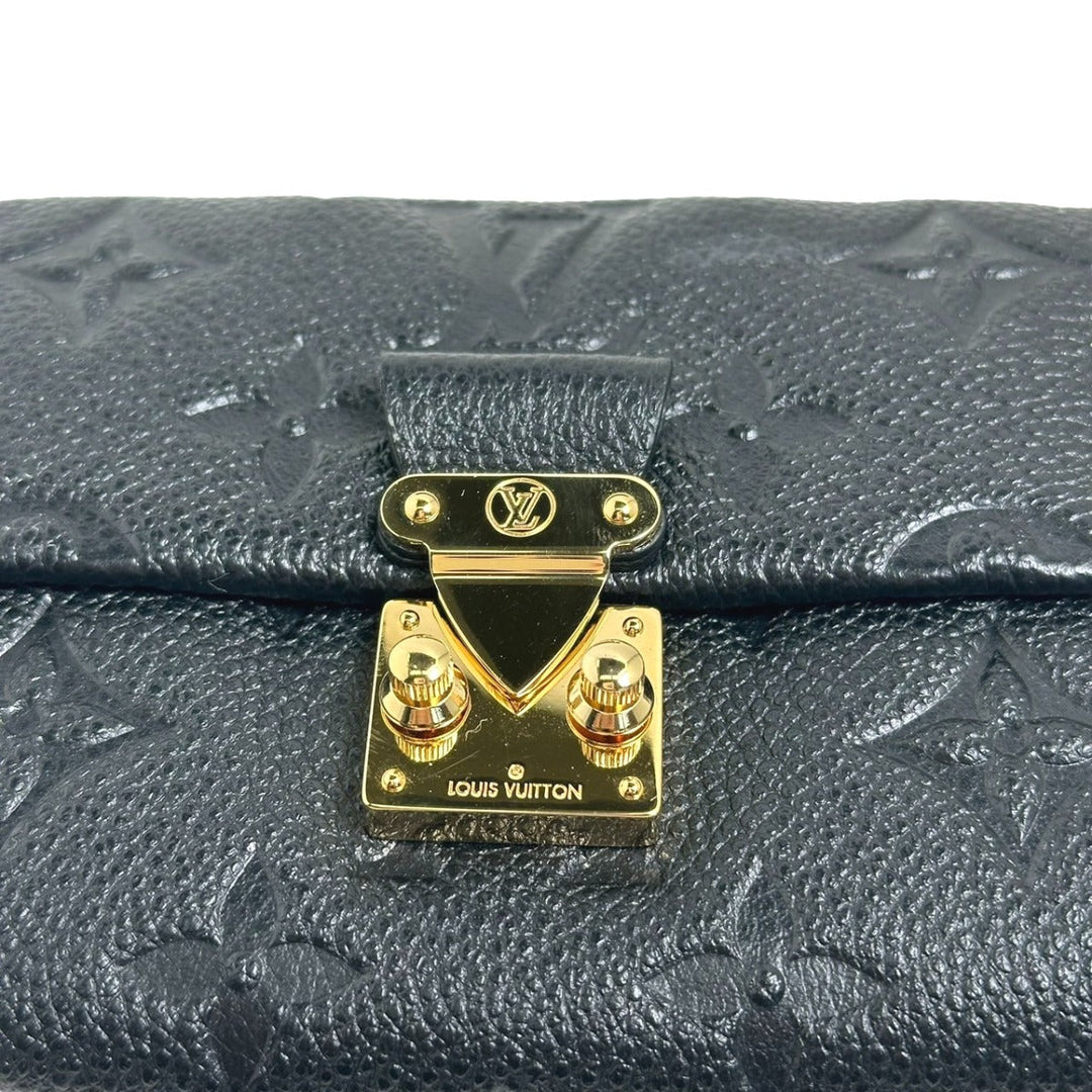 LOUIS VUITTON Tri-fold wallet M80880 Monogram Ann Platt black Tri-fold wallet Ann Platt Portefeuille Metis Women Used Authentic