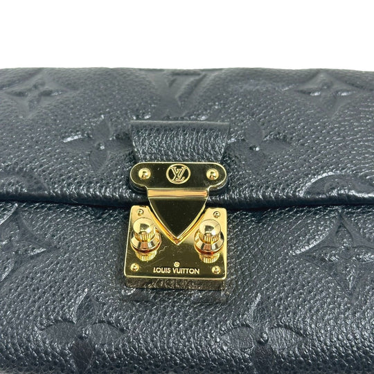 LOUIS VUITTON Tri-fold wallet M80880 Monogram Ann Platt black Tri-fold wallet Ann Platt Portefeuille Metis Women Used Authentic