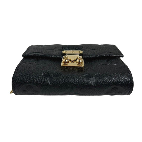 LOUIS VUITTON Tri-fold wallet M80880 Monogram Ann Platt black Tri-fold wallet Ann Platt Portefeuille Metis Women Used Authentic