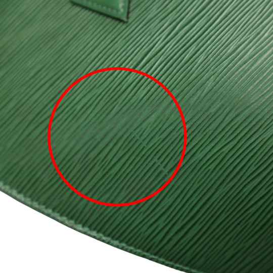 LOUIS VUITTON Tote Bag M52274 Epi Leather Green Tote Bag Epi Sun jack Women Used Authentic