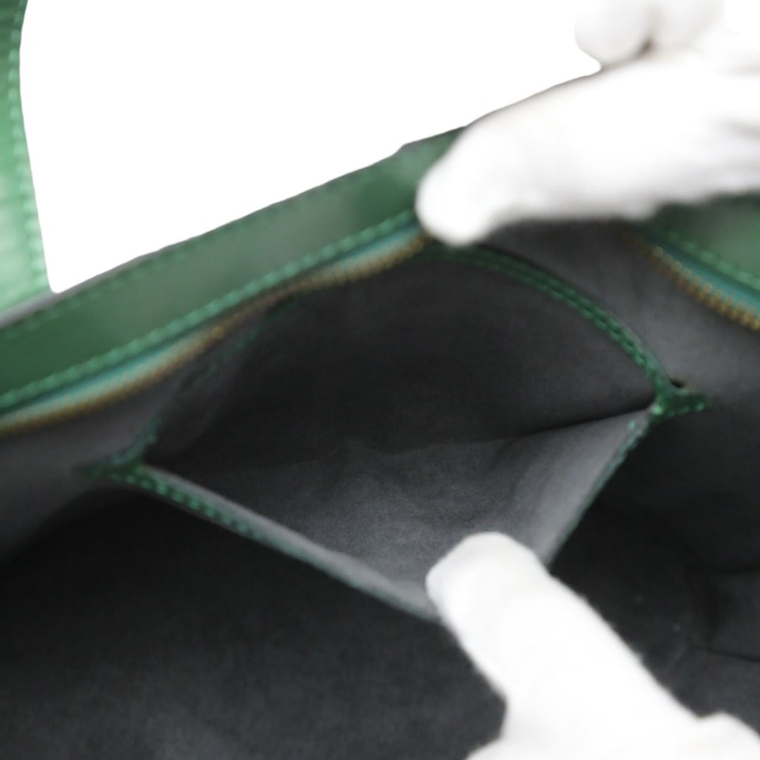 LOUIS VUITTON Tote Bag M52274 Epi Leather Green Tote Bag Epi Sun jack Women Used Authentic