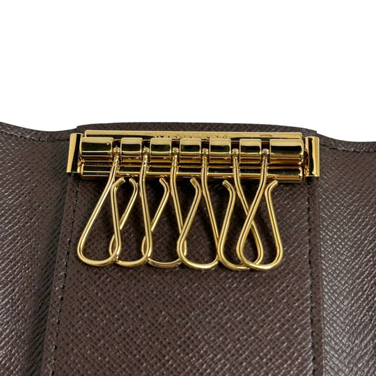 LOUIS VUITTON Key case Key holder  N62630 Damier canvas Brown Key case Key holder for 6 pieces Damier Multicles6 unisex(Unisex) Used Authentic