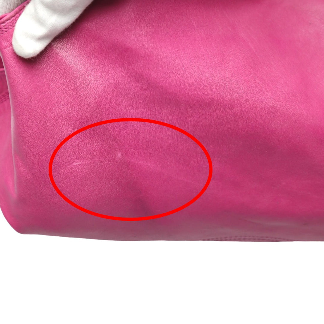 LOEWE Handbag Calfskin pink Handbag Nappa Aire Women Used Authentic