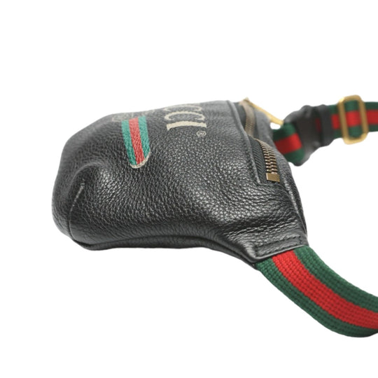 GUCCI Waist bag 527792 leather black Waist pouch unisex(Unisex) Used Authentic