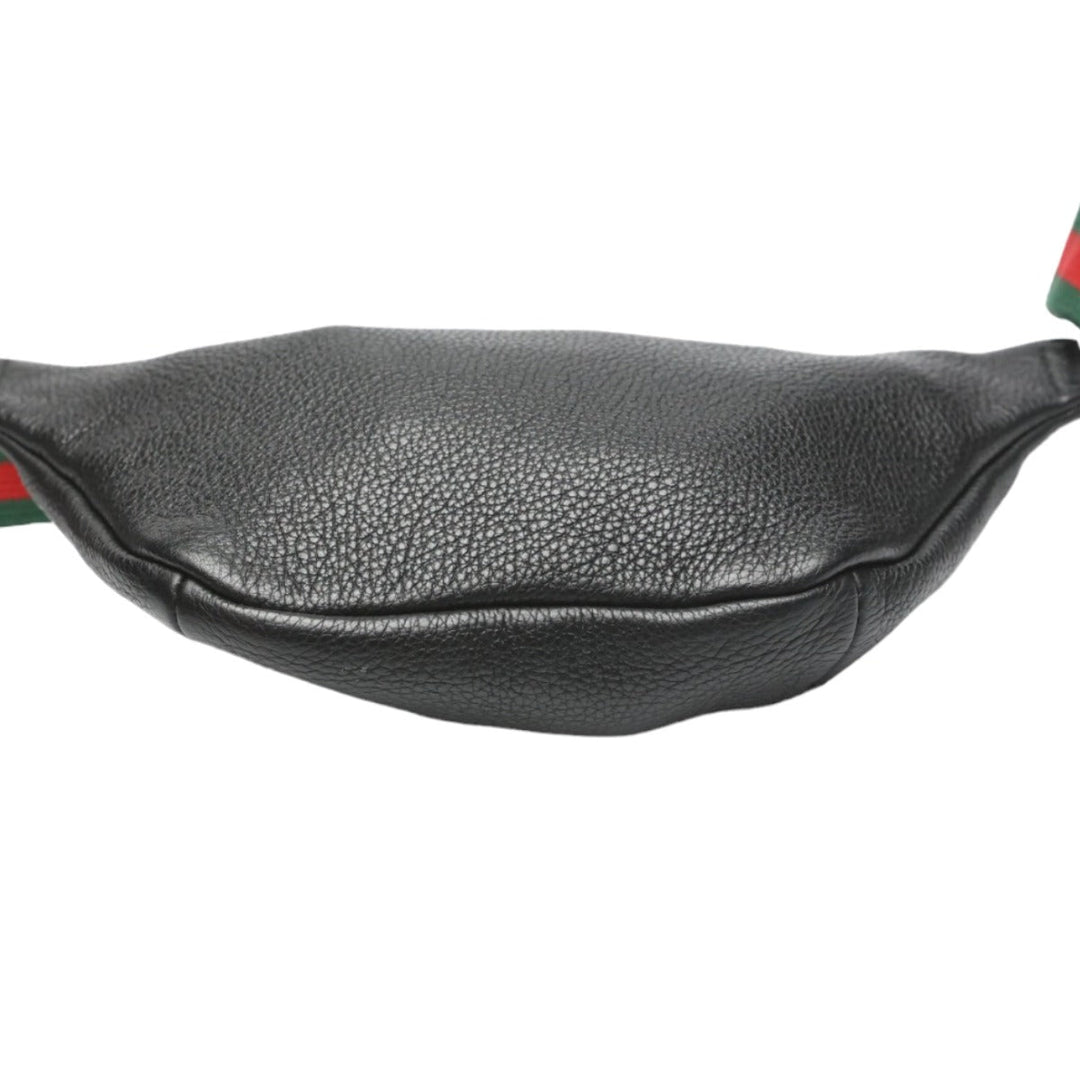 GUCCI Waist bag 527792 leather black Waist pouch unisex(Unisex) Used Authentic