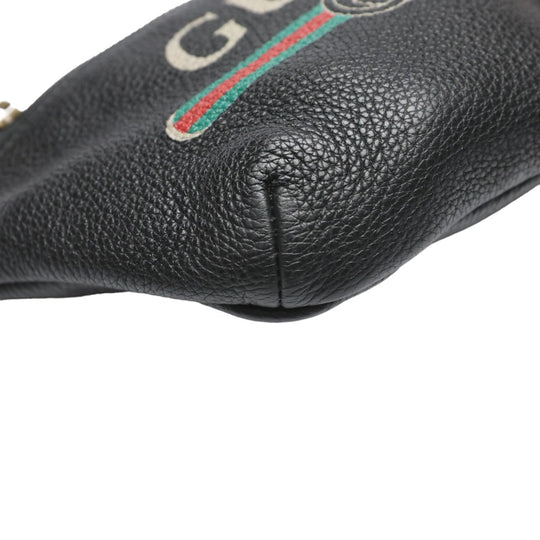 GUCCI Waist bag 527792 leather black Waist pouch unisex(Unisex) Used Authentic