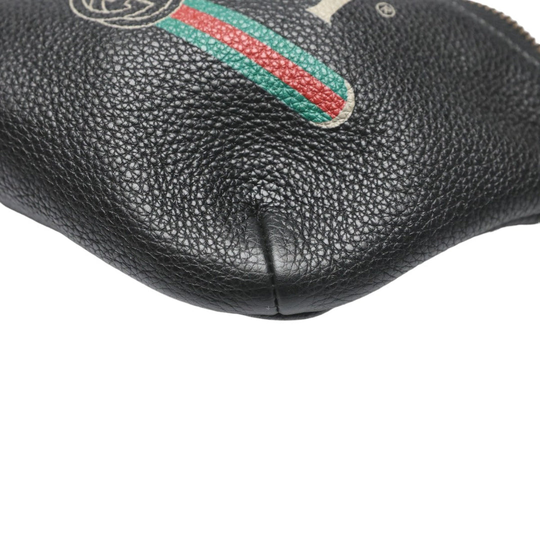 GUCCI Waist bag 527792 leather black Waist pouch unisex(Unisex) Used Authentic