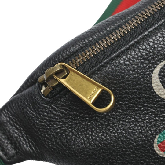GUCCI Waist bag 527792 leather black Waist pouch unisex(Unisex) Used Authentic