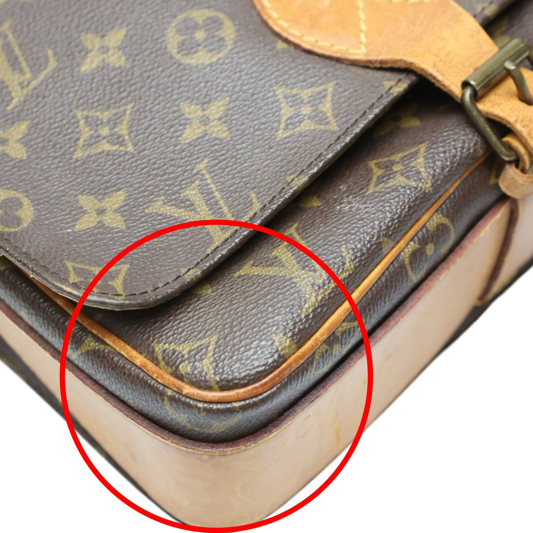 LOUIS VUITTON Shoulder Bag M51252 Monogram canvas Brown Shoulder Bag Monogram CartouchiereGM Women Used Authentic