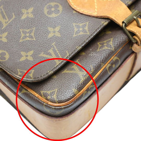 LOUIS VUITTON Shoulder Bag M51252 Monogram canvas Brown Shoulder Bag Monogram CartouchiereGM Women Used Authentic