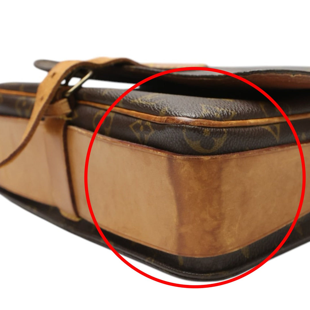 LOUIS VUITTON Shoulder Bag M51252 Monogram canvas Brown Shoulder Bag Monogram CartouchiereGM Women Used Authentic