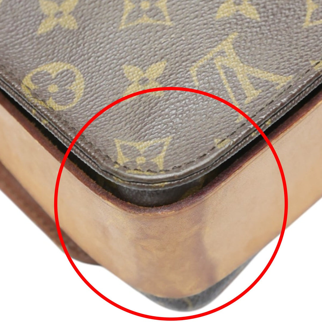 LOUIS VUITTON Shoulder Bag M51252 Monogram canvas Brown Shoulder Bag Monogram CartouchiereGM Women Used Authentic