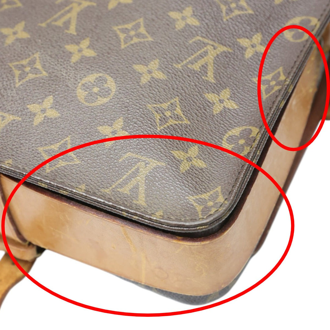 LOUIS VUITTON Shoulder Bag M51252 Monogram canvas Brown Shoulder Bag Monogram CartouchiereGM Women Used Authentic