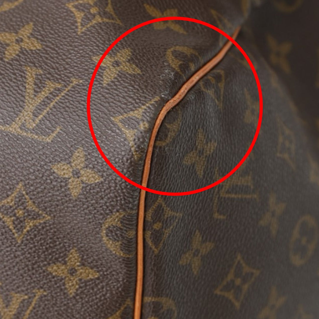 LOUIS VUITTON Boston Duffel bag M41424 Monogram canvas Brown Travel bag Monogram Keepall 55 mens(Unisex) Used Authentic