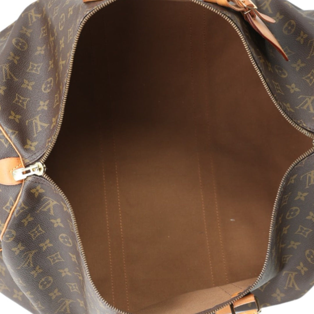 LOUIS VUITTON Boston Duffel bag M41424 Monogram canvas Brown Travel bag Monogram Keepall 55 mens(Unisex) Used Authentic