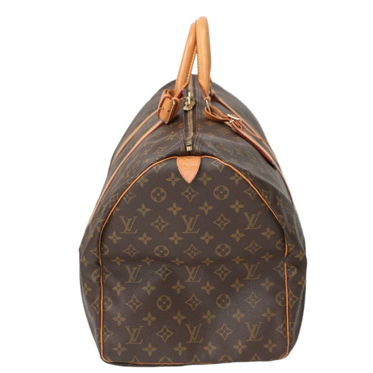 LOUIS VUITTON Boston Duffel bag M41424 Monogram canvas Brown Travel bag Monogram Keepall 55 mens(Unisex) Used Authentic
