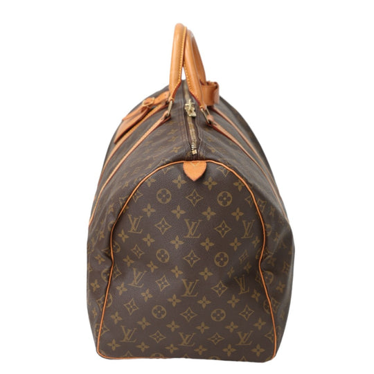 LOUIS VUITTON Boston Duffel bag M41424 Monogram canvas Brown Travel bag Monogram Keepall 55 mens(Unisex) Used Authentic