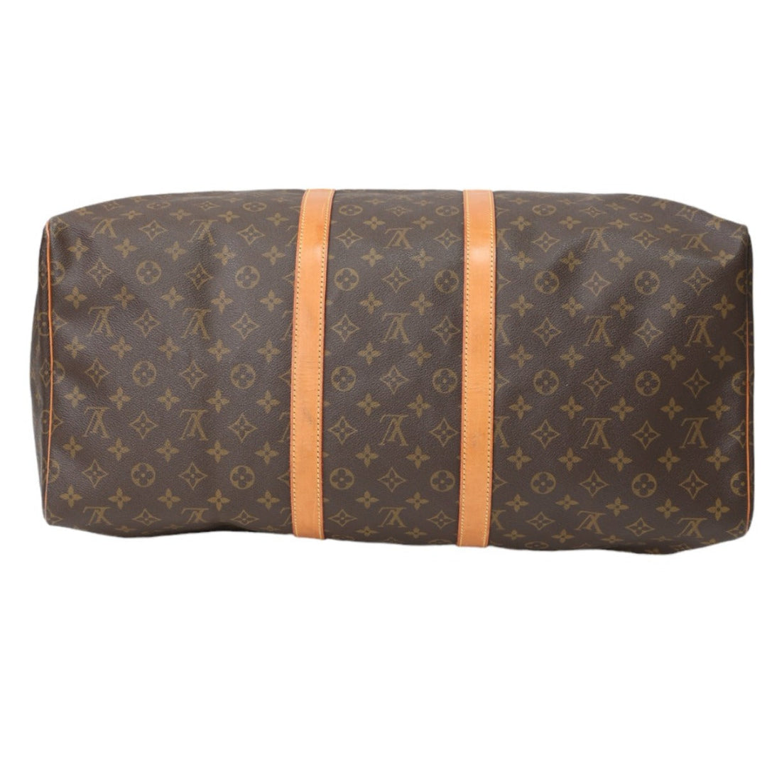 LOUIS VUITTON Boston Duffel bag M41424 Monogram canvas Brown Travel bag Monogram Keepall 55 mens(Unisex) Used Authentic