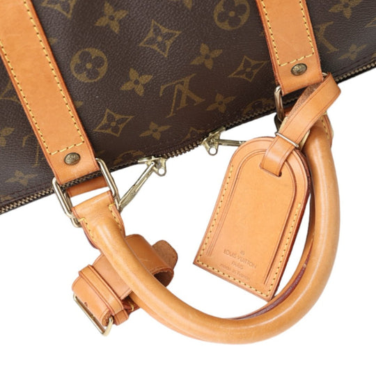LOUIS VUITTON Boston Duffel bag M41424 Monogram canvas Brown Travel bag Monogram Keepall 55 mens(Unisex) Used Authentic