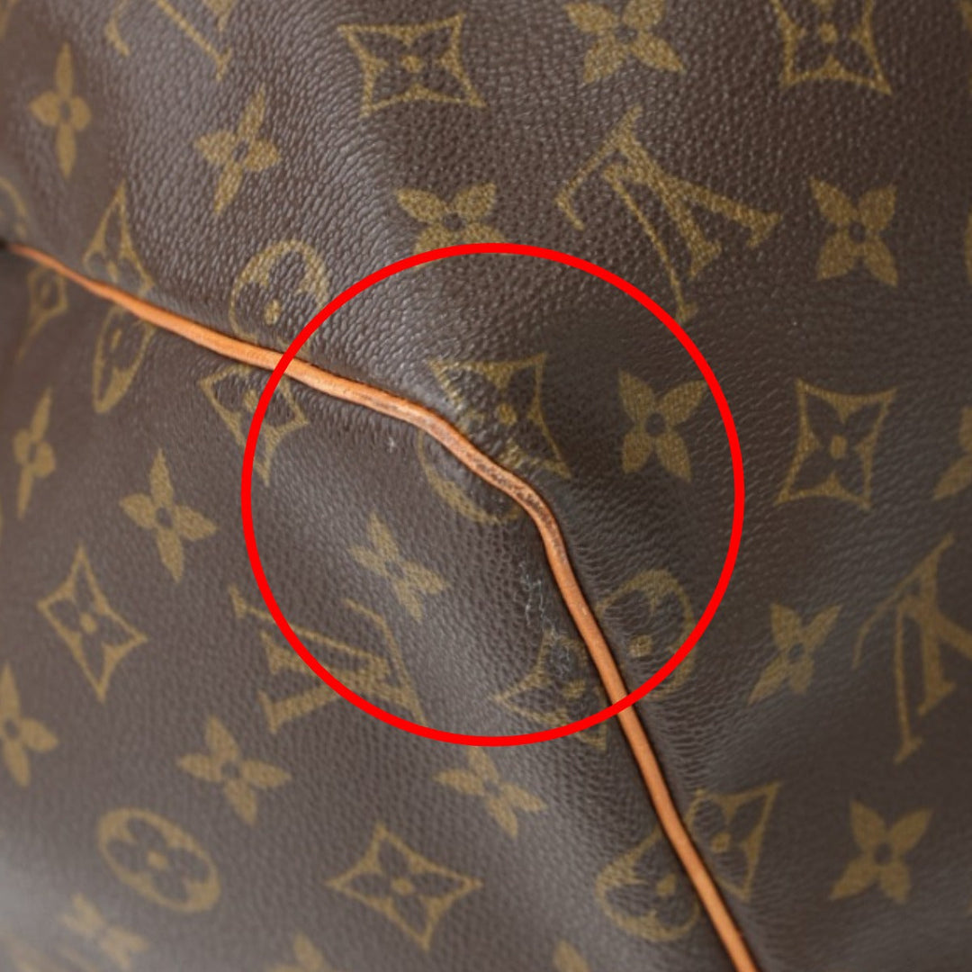 LOUIS VUITTON Boston Duffel bag M41424 Monogram canvas Brown Travel bag Monogram Keepall 55 mens(Unisex) Used Authentic