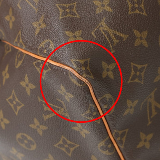LOUIS VUITTON Boston Duffel bag M41424 Monogram canvas Brown Travel bag Monogram Keepall 55 mens(Unisex) Used Authentic