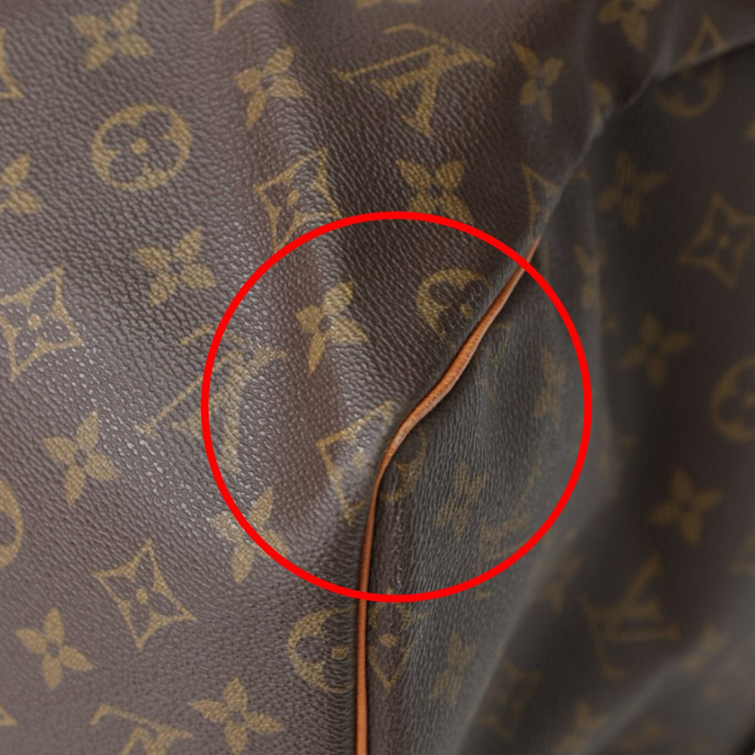 LOUIS VUITTON Boston Duffel bag M41424 Monogram canvas Brown Travel bag Monogram Keepall 55 mens(Unisex) Used Authentic
