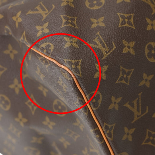 LOUIS VUITTON Boston Duffel bag M41424 Monogram canvas Brown Travel bag Monogram Keepall 55 mens(Unisex) Used Authentic
