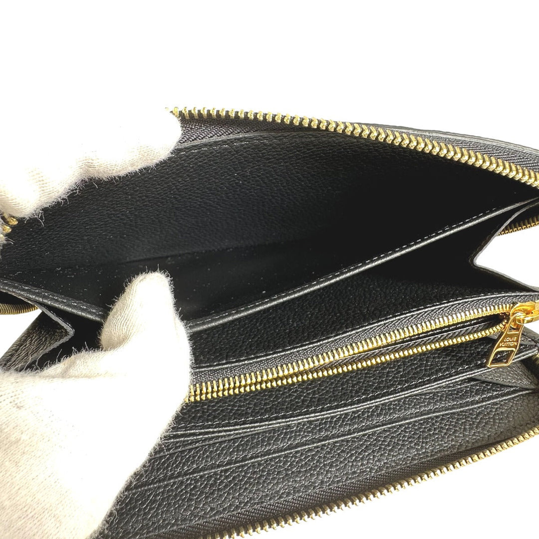LOUIS VUITTON Long Wallet Purse M61864 Monogram Ann Platt black Long Wallet Purse Ann Platt Zippy wallet Women Used Authentic