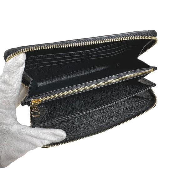 LOUIS VUITTON Long Wallet Purse M61864 Monogram Ann Platt black Long Wallet Purse Ann Platt Zippy wallet Women Used Authentic
