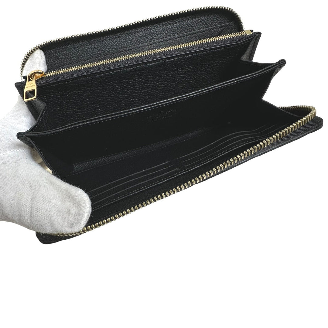 LOUIS VUITTON Long Wallet Purse M61864 Monogram Ann Platt black Long Wallet Purse Ann Platt Zippy wallet Women Used Authentic