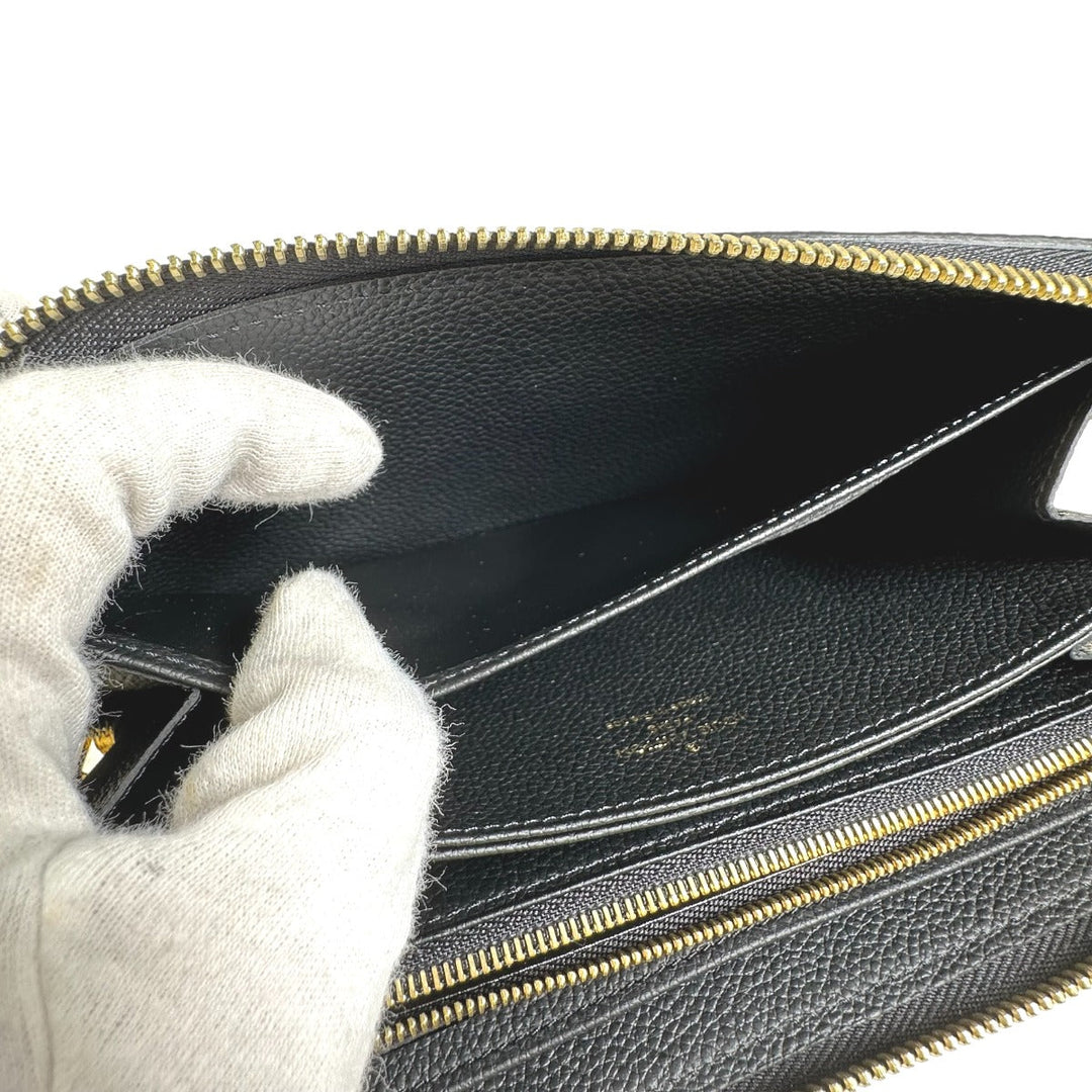 LOUIS VUITTON Long Wallet Purse M61864 Monogram Ann Platt black Long Wallet Purse Ann Platt Zippy wallet Women Used Authentic