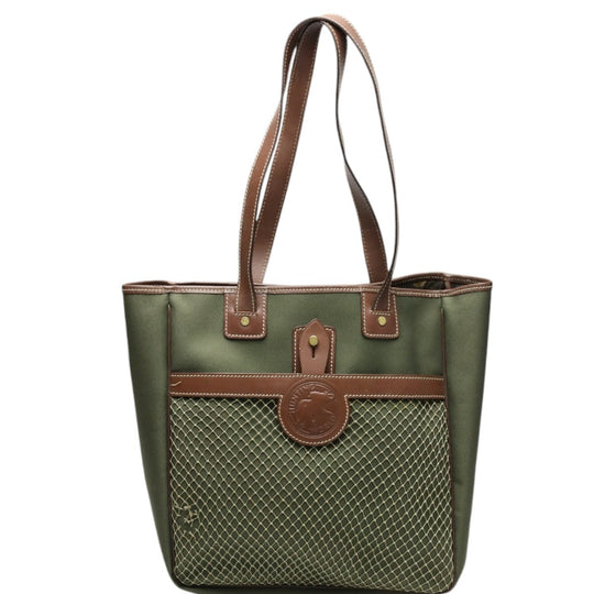 HUNTING WORLD Tote Bag leather khaki Tote Bag mens(Unisex) Used Authentic