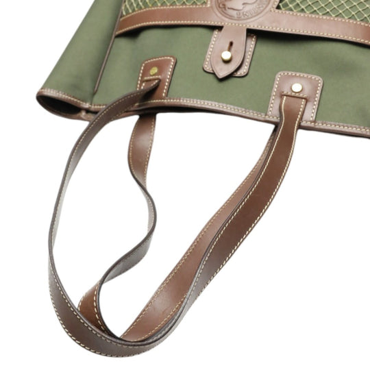 HUNTING WORLD Tote Bag leather khaki Tote Bag mens(Unisex) Used Authentic