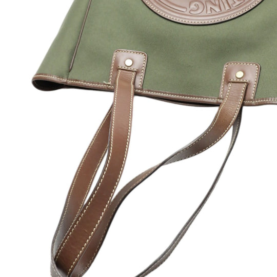 HUNTING WORLD Tote Bag leather khaki Tote Bag mens(Unisex) Used Authentic