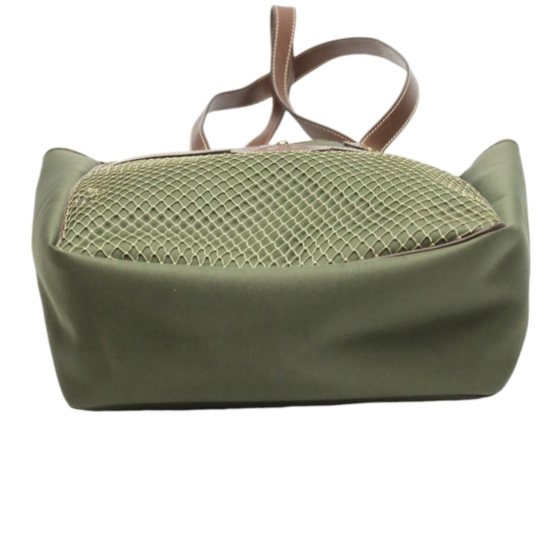 HUNTING WORLD Tote Bag leather khaki Tote Bag mens(Unisex) Used Authentic