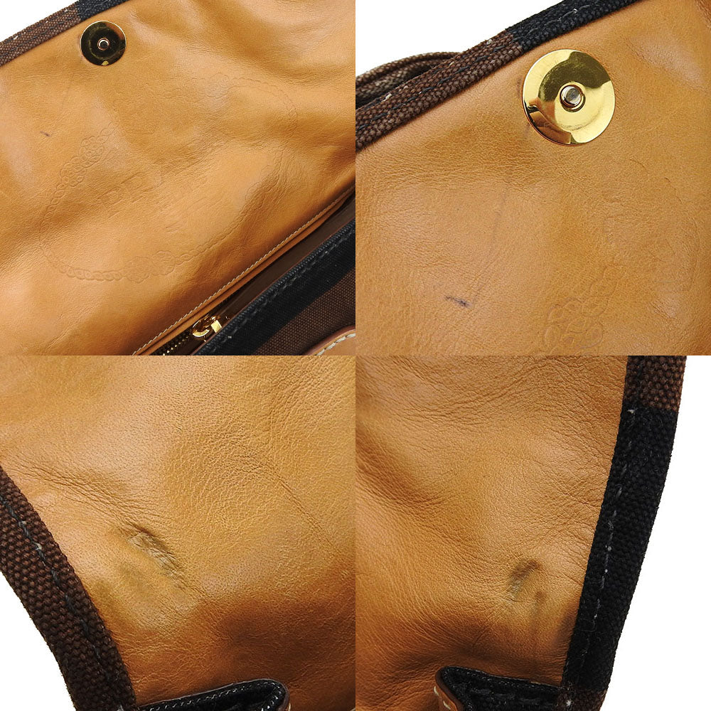 PRADA Handbag BN2119 canvas Brown Women Used Authentic