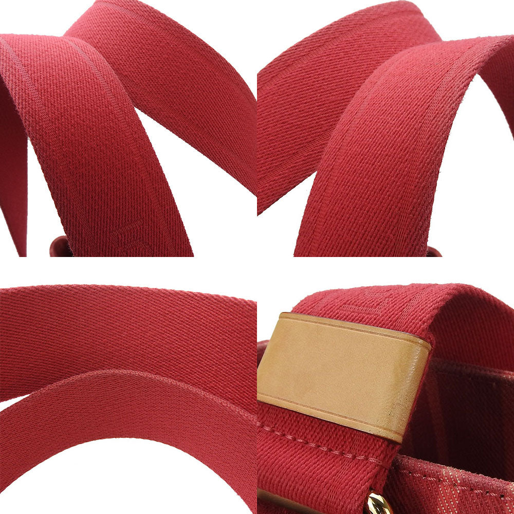 LOUIS VUITTON Tote Bag M94146 canvas Red plan soleil Hippo PM Women Used Authentic