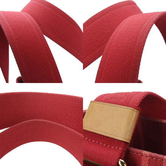 LOUIS VUITTON Tote Bag M94146 canvas Red plan soleil Hippo PM Women Used Authentic