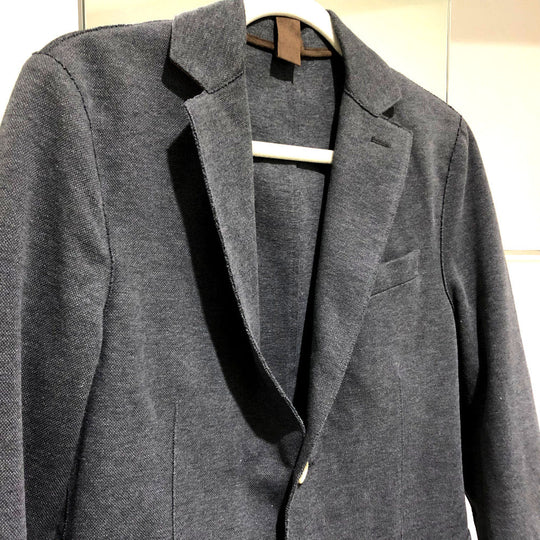 eleventy tailored jacket , Cotton x Polyurethane gray mens mens 46 Used Authentic