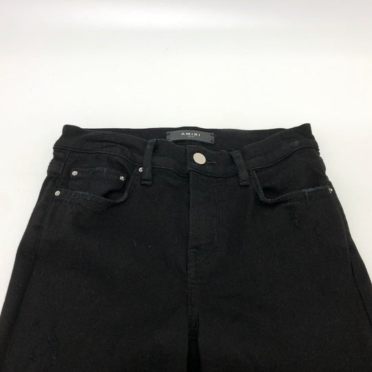 AMIRI Denim pants denim black Damage processing mens 26 Used Authentic