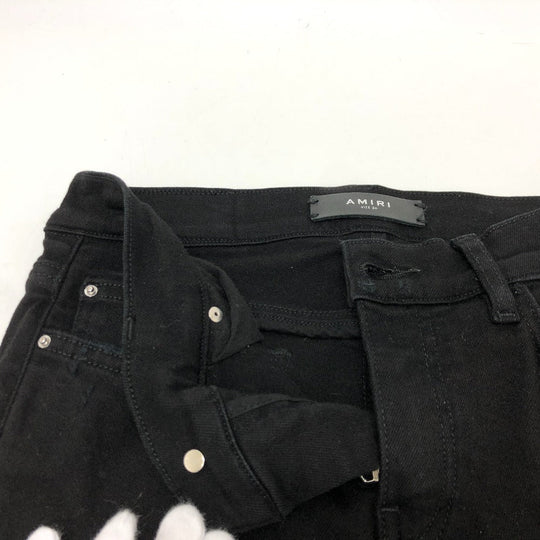 AMIRI Denim pants denim black Damage processing mens 26 Used Authentic